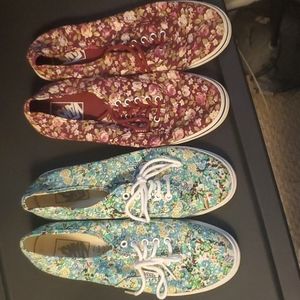 Vans Floral Sneakers 2 pairs